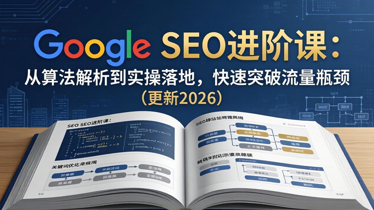 Google SEO进阶课:从算法解析到实操落地,快速突破流量瓶颈(更新2026-网创资源地