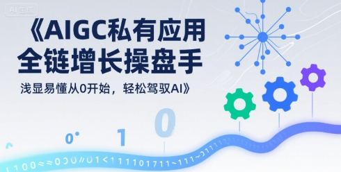 AIGC私有化应用全链增长操盘手,浅显易懂从0开始,轻松驾驭AI-网创资源地