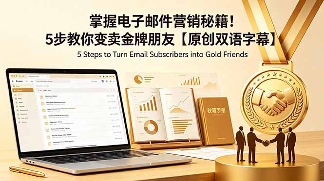 掌握电子邮件营销秘籍!5步教你变卖金牌朋友【原创双语字幕】-网创资源地
