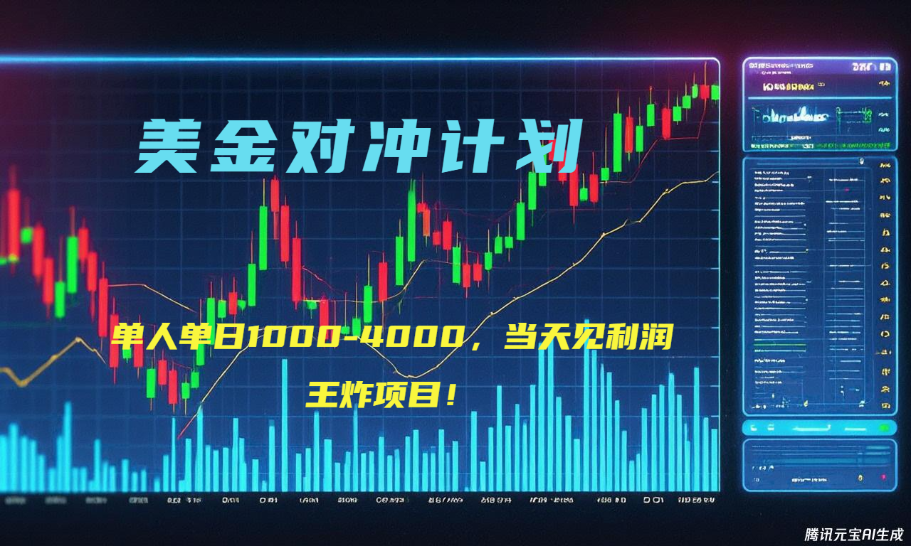 2025年最暴力项目“美金先登计划”最新最强对冲战法,每日实际收益1K-4K-网创资源地