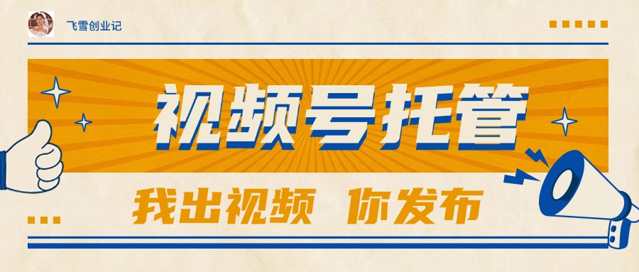 【视频号托管 】团队提供视频,你出账号,最高躺赚1W+-网创资源地