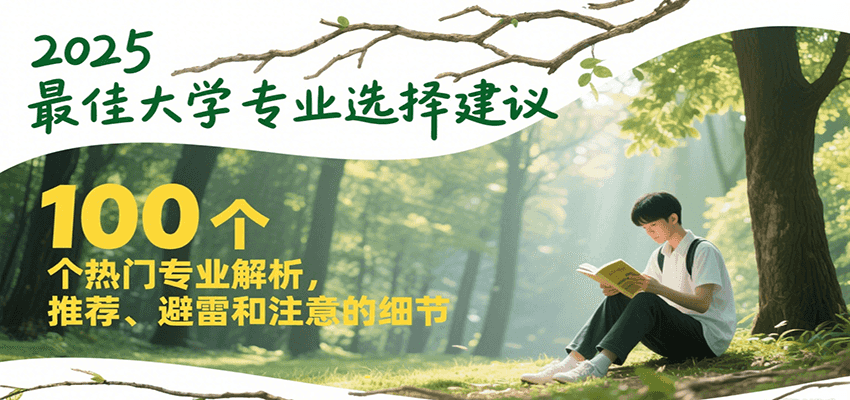 2025最佳大学专业选择建议,100个热门专业解析,推荐、避雷和注意的细节-网创资源地