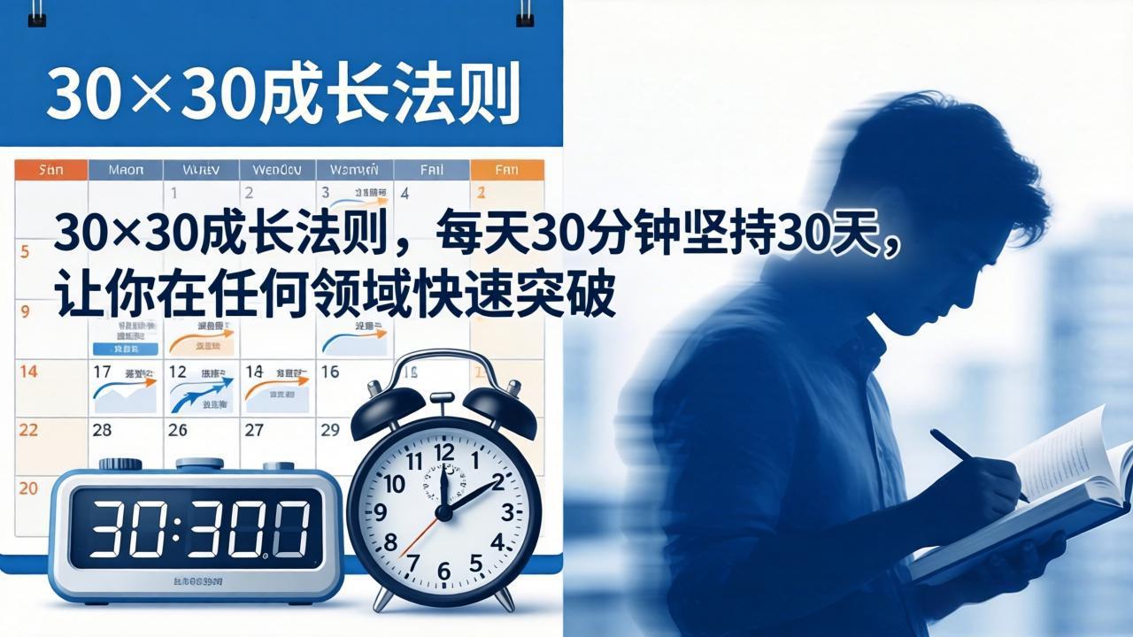 付费文章:30×30成长法则,每天30分钟坚持30天,让你在任何领域快速突破-网创资源地