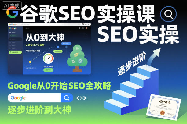 谷歌SEO实操课,Google从0开始SEO全攻略,逐步进阶到大神-网创资源地