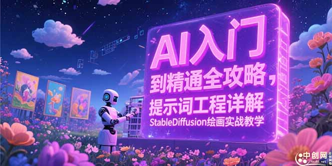 AI入门到精通全攻略,提示词工程详解,StableDiffusion绘画实战教学-网创资源地