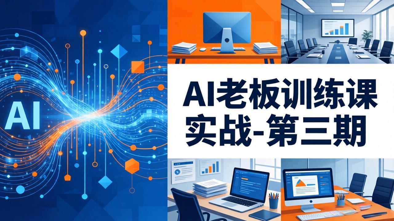 AI老板训练课实战-第三期：AI+内容应用落地教学，从0到1打通AI变现完整路径-网创资源地