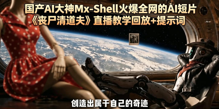 国产AI大神Mx-Shell火爆全网的AI短片《丧尸清道夫》直播教学回放+提示词-网创资源地