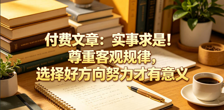 付费文章:实事求是!尊重客观规律,选择好方向努力才有意义-网创资源地