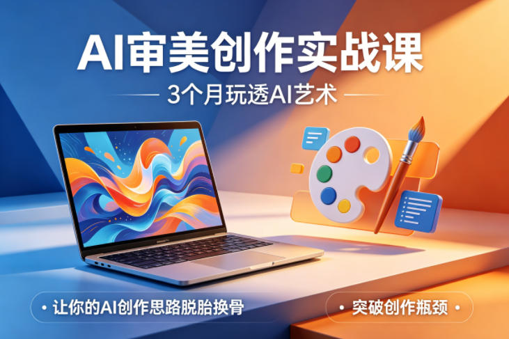 AI审美创作实战课，3个月玩透AI艺术，让你的AI创作思路脱胎换骨，突破创作瓶颈(更新0617)-网创资源地