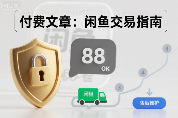付费文章:闲鱼交易指南,怎么才能降低被坑被马扁的概率-网创资源地