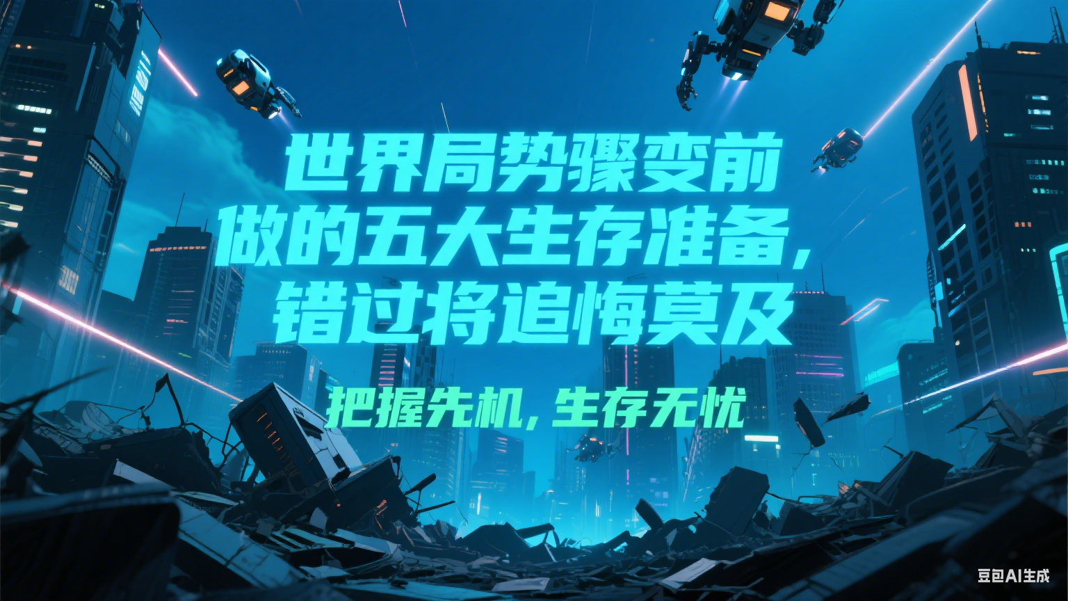 付费文章《世界局势骤变前必做的五大生存准备，错过将追悔莫及》-网创资源地