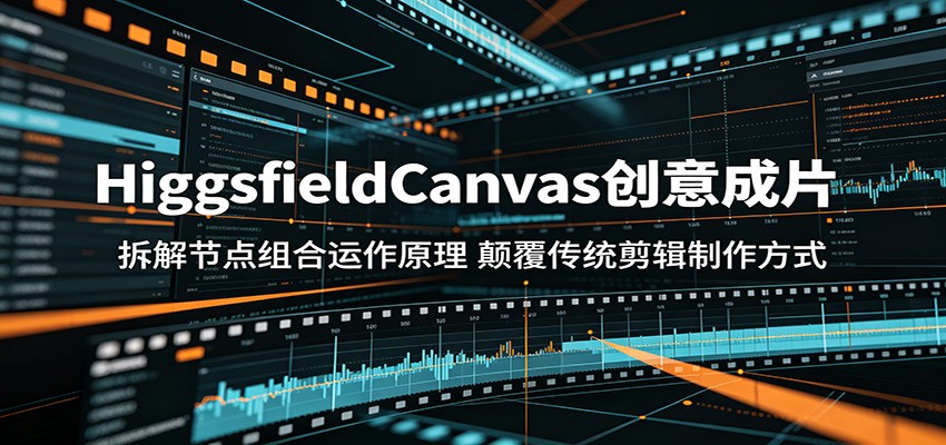 HiggsfieldCanvas创意成片：拆解节点组合运作原理，颠覆传统剪辑制作方式-网创资源地