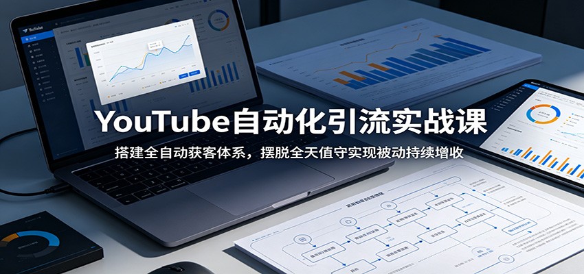 YouTube自动化引流实战课：搭建全自动获客体系，摆脱全天值守实现被动持续增收-网创资源地