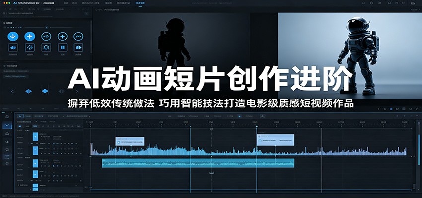 AI动画短片创作进阶：摒弃低效传统做法，巧用智能技法打造电影级质感短视频作品-网创资源地