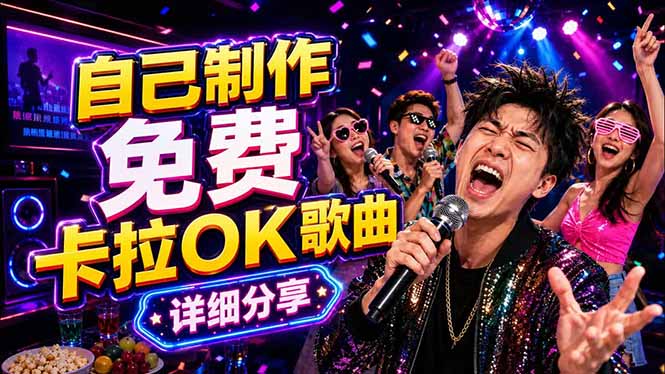 免费卡拉OK歌曲制作全攻略:音轨分离字幕制作,零基础快速做出专业K歌视频-网创资源地