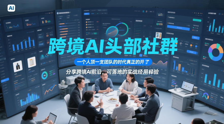 跨境AI头部社群,一个人顶一支团队的时代真正的开始了,分享跨境AI前沿,可落地的实战经验(更新6月19日)-网创资源地
