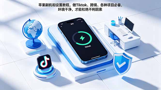苹果刷机和设置教程，做Tiktok、跨境、各种项目必备，环境干净，才能杜绝不利因素-网创资源地