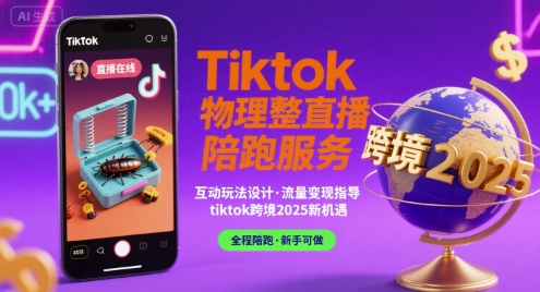 Tiktok物理整蛊直播陪跑服务-tiktok跨境2025-网创资源地