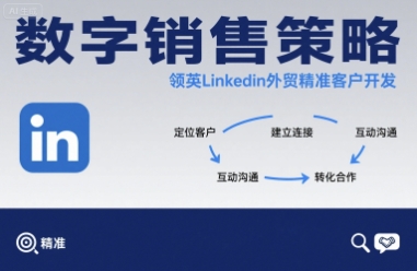 数字销售策略领英LinkedIn外贸精准客户开发-网创资源地