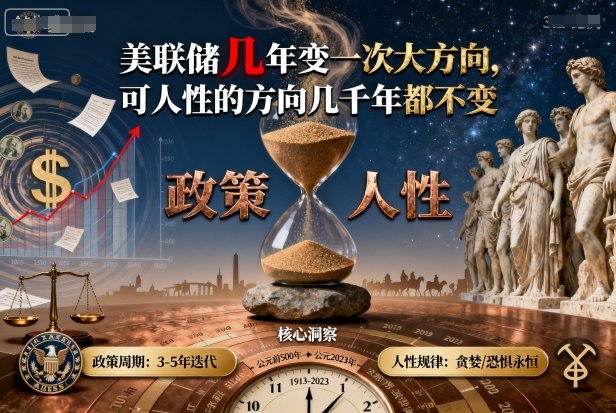 付费文章:美联储几年变一次大方向,可人性的方向几千年都不变-网创资源地