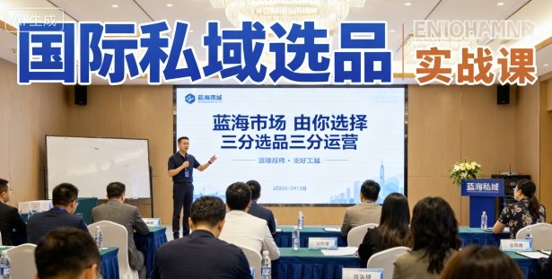 国际私域选品实战课,蓝海市场由你选择,七分选品三分运营-网创资源地